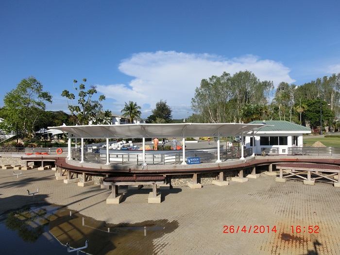 Royal Brunei Jerudong Park landscape corridor canopy